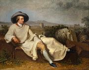 TISCHBEIN, Johann Heinrich Wilhelm Goethe in the Roman Campagna (mk08) china oil painting reproduction